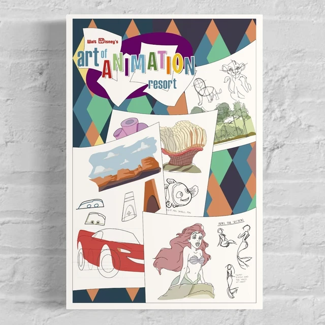 Walt Disney World Art of Animation Resort Poster Art