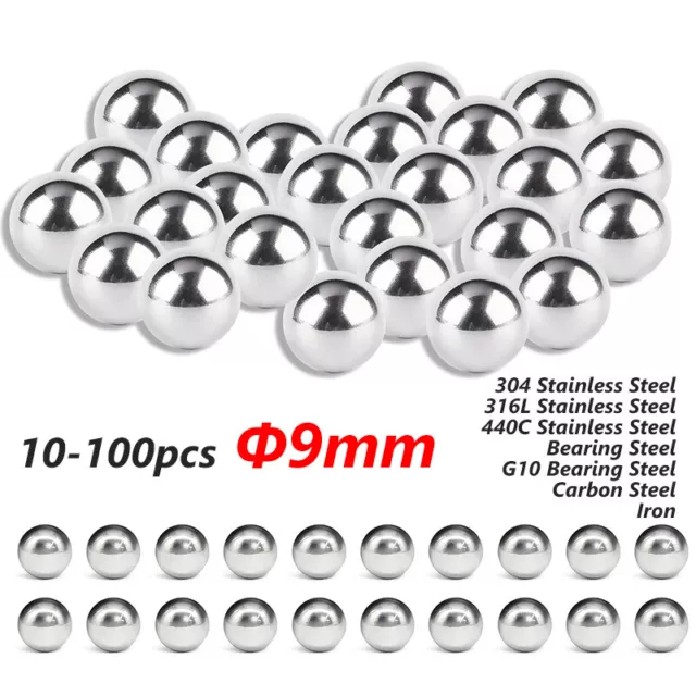 Φ9mm Precision Steel Bearing Balls Replacement Bike Bicycle Multi-Materials