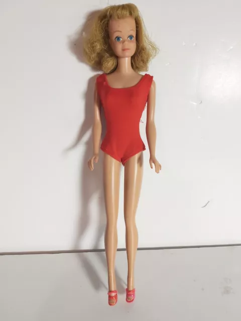 Vintage 1962 Mattel Japan Barbie Midge Doll Straight Leg Strawberry Blonde