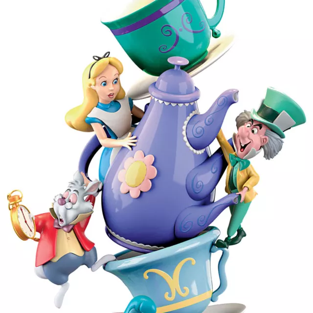 Disney ALICE IN WONDERLAND Mad Hatter's Tea Party Lamp NEW 3