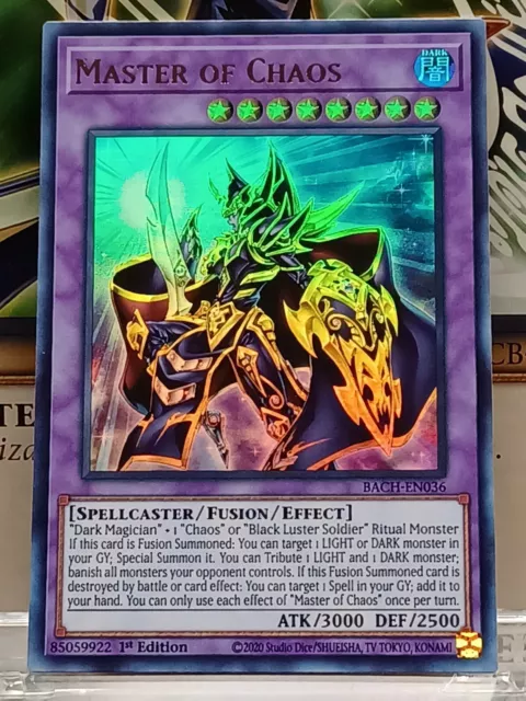 Yu-Gi-Oh! TCG Master of Chaos Battle of Chaos BACH-EN036 1st Edition Ultra Rare