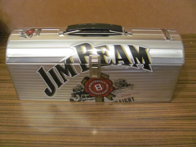 Jim Beam Geschenkdose - Blech  Dose  US Lunchbox  -  Brotdose  - leer  - sammeln