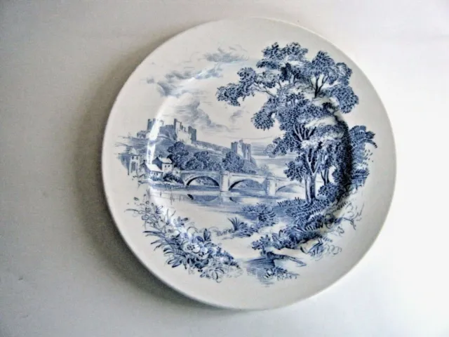 Wedgwood Blue & White Countryside Scenic Plate
