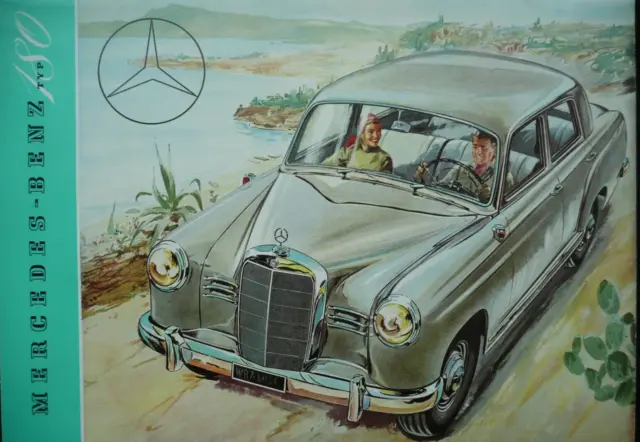 Verkaufsprospekt Mercedes-Benz Ponton Typ 180 aus 11/1953 Neu !