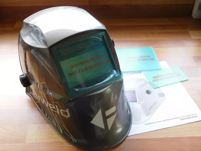 Parweld XR938H True Colour Welding & Grinding Helmet + spare shield covers