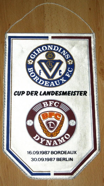 Fanion De Football - FC Tours / Girondins Bordeaux - 1/4 Finale Coupe De France 1986