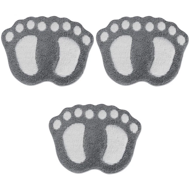 Fußabsorbierende Bodenmatte Superfeine Faser Badematten Karierter Teppich Grey