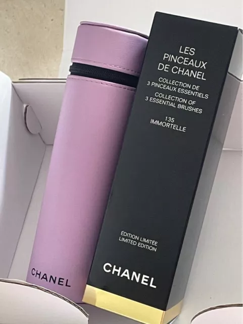 CHANEL BRUSHES SET,LES Piceauxs De Chanel, Balerina  Colour.Leather.Genuine,RARE £280.00 - PicClick UK
