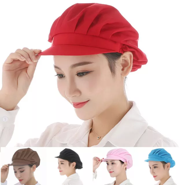 Adult Unisex Ant-dust Catering Hat Kitchen Baker Chef Elastic Mesh Cap Work Hat