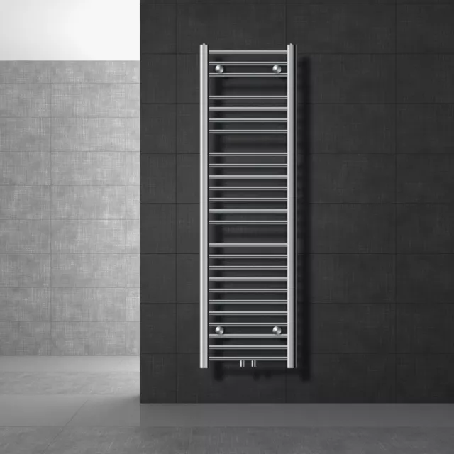 Radiador toallero de baño 40x150 cm calefactor cromado estufa de diseño panel