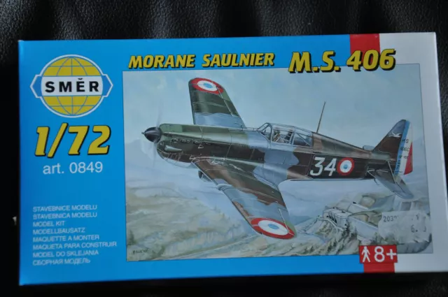 maquette SMER 1/ 72  Morane Saulnier M.S. 406 C N° 0849