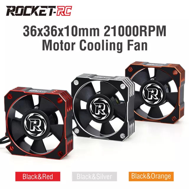 Rocket Metal 35mm / 50mm Cooling Fan 21000RPM for 1/8 1/10 1/12 RC Cars Motor