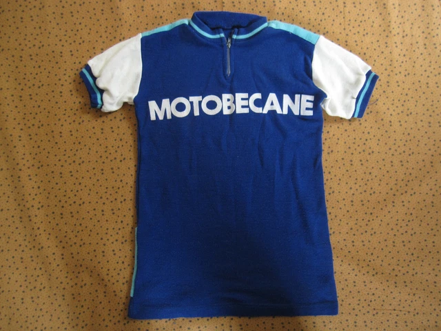 Maillot Cycliste Vintage Motobecane Hutchinson - Années 70 - Jersey Acrylique - Taille 3 - Homme