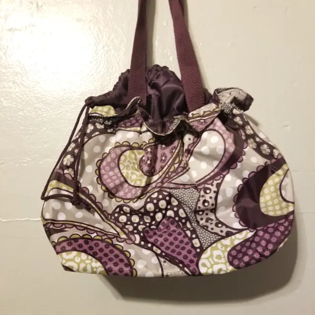 THIRTY-ONE CINCH UP Lunch Bag Cooler Insulated Tote Purple Nylon Drawstring  $21.97 - PicClick