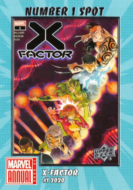 Marvel Annual 2020-21 (UD) NUMBER 1 SPOT Insert N1S-11 / X-FACTOR #1 2020