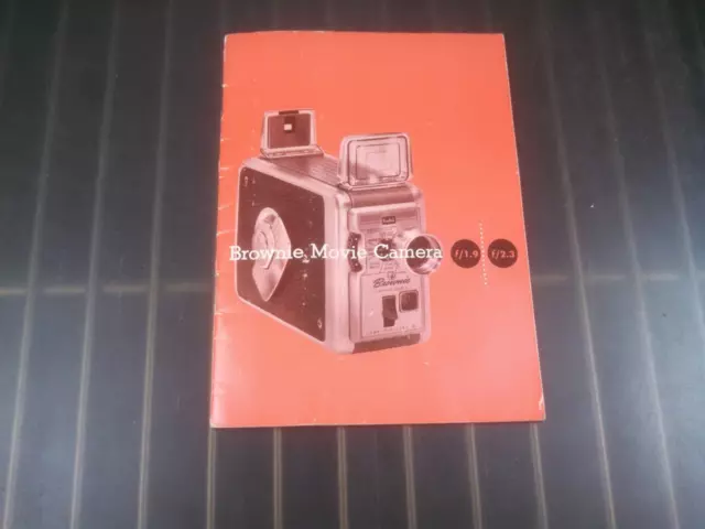 1958 Kodak Brownie Vintage  Movie Camera II Model  f/2.3 user guide owners guide