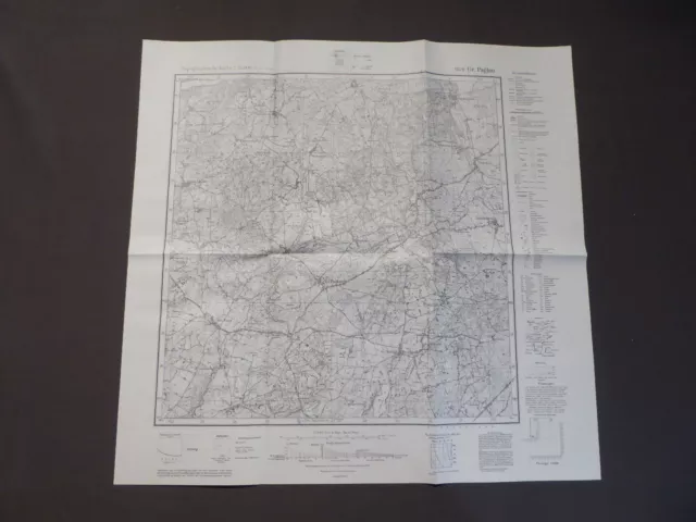 Landkarte Meßtischblatt 1876 Groß Paglau, Pawłowo, Westpreußen, Polen, 1940