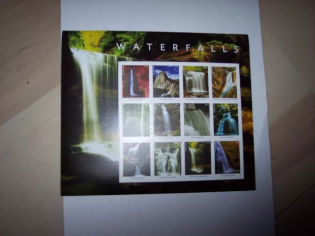 Waterfalls- Pane of 16 Forever Stamp Mint Never Hinged