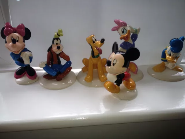 ROYAL DOULTON 70th ANNIVERSARY OF MICKEY MOUSE SET OF SIX DISNEY FIGURES 4 Boxes