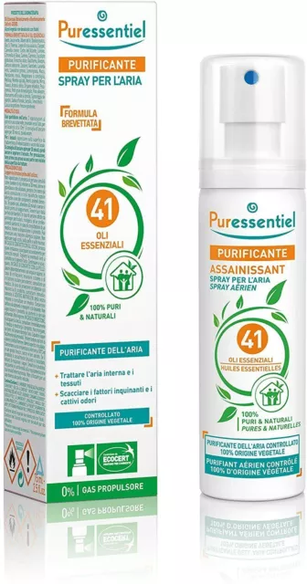 Purificante Spray per L'aria, Tessuti, per Auto, Multiuso, Puressentiel