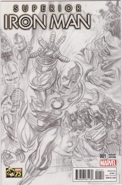 Superior Iron Man (2014) #1 Ross Sketch Variant NM+ 1:300