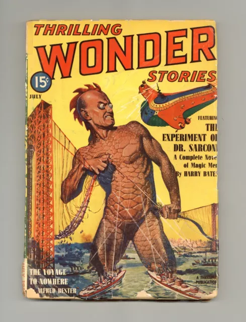 Thrilling Wonder Stories Pulp Jul 1940 Vol. 17 #1 GD+ 2.5