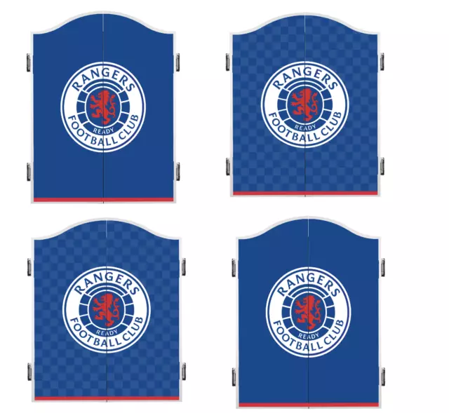 Rangers FC Dartboard Cabinet Heavy Duty Dart Board Officially Licensed Cabinets