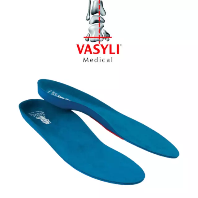 Vasyli Custom Full Length Orthotics | Blue (Medium Density) | Podiatrist Design