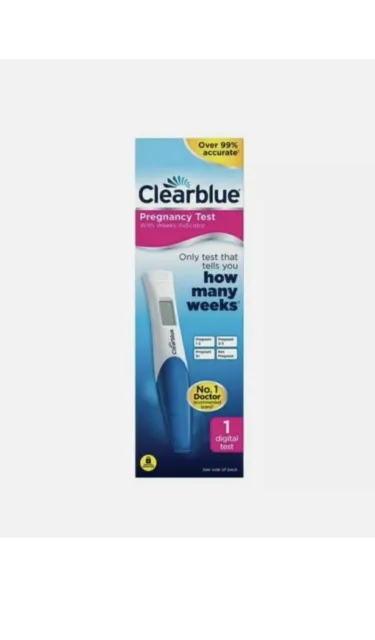 1 x Clearblue Digital Pregnancy Test With Weeks Indicator Brand New Boxed