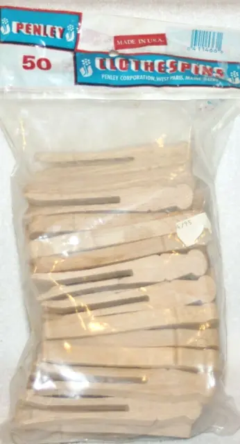 50 pinzas de lápiz de madera de 3,75" nuevas