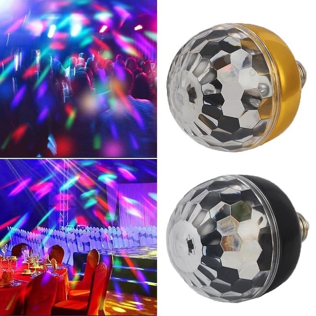 Home E27 Disco Magic Lampada a sfera cristallo festa lampadina palco luce flash LED RGB