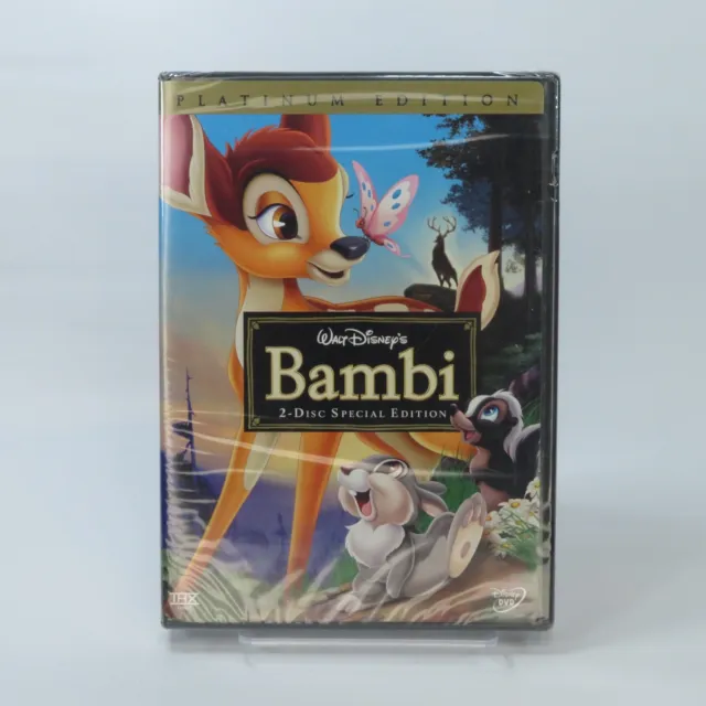 Disney's Bambi (DVD, 2005, 2-Disc Set, Special Edition/Platinum Edition) Sealed!