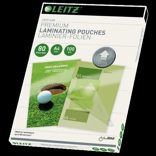 Leitz iLAM Laminating Pouches A4, 80 microns
