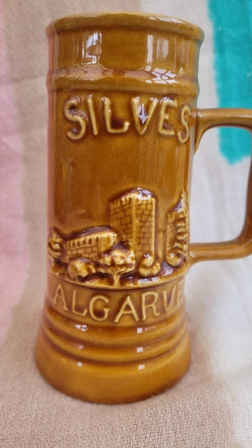 Silves Algarve Beer Festival Jug Mug Stein...ceramic pint glass...perfect 400ml