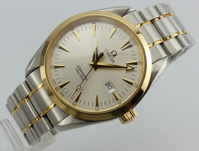 OMEGA Seamaster Aqua Terra 150m Quarz - steel-gold - 39 mm