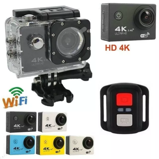 Pro Cam 4K SPORT WIFI ACTION CAMERA ULTRA HD VIDEOCAMERA SUBACQUEA GOPRO 16MP ..