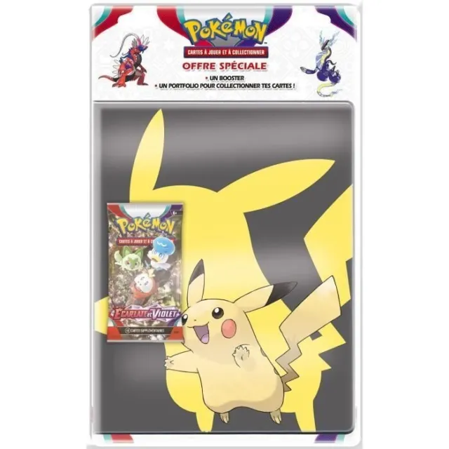 Cahier Pokémon 252 cartes A4 Écarlate et Violet 3 Asmodée : King