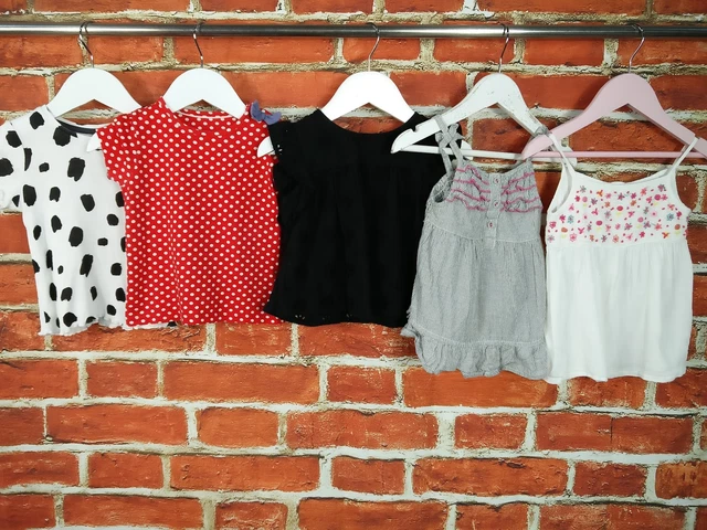 PACCHETTO BAMBINA ETÀ 12-18 MESI NEXT CHEROKEE ecc TOP T-SHIRT SET ESTIVO 86CM