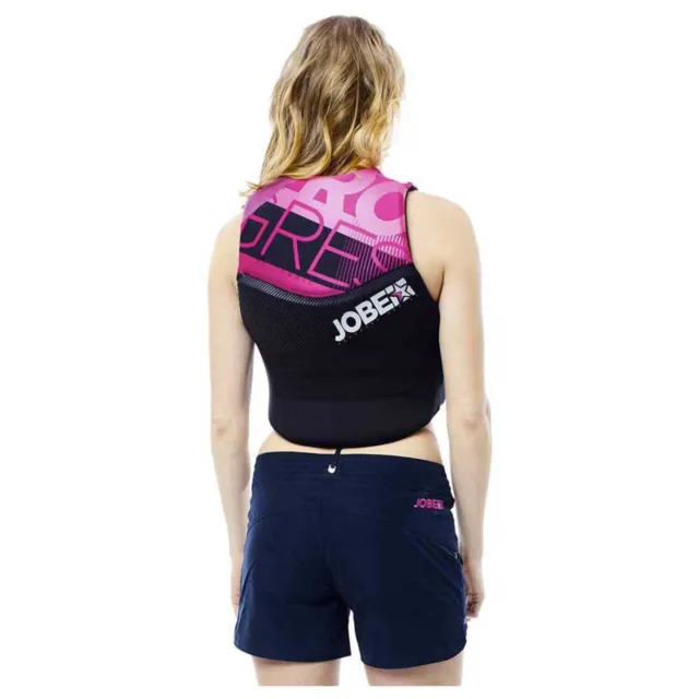 Jobe Progrès Neo Gilet Femmes Rose de Sauvetage Wakeboard Cerf-Volant Surf Sup 2