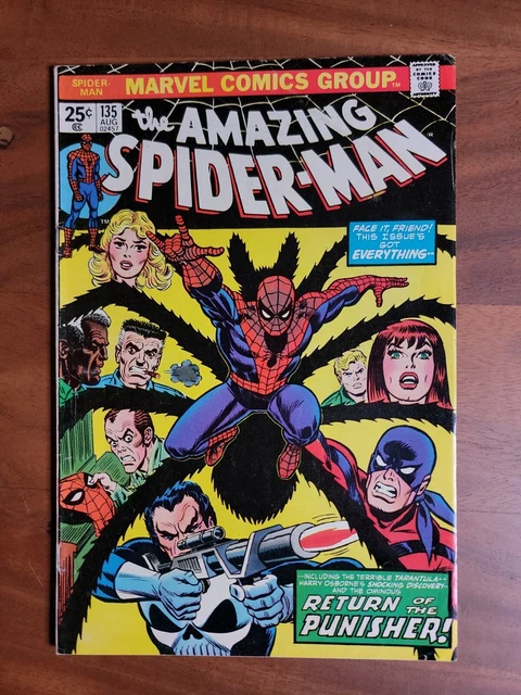 Amazing Spider-Man #135 (Marvel 1974) 2nd Appearance The Punisher FN/VF