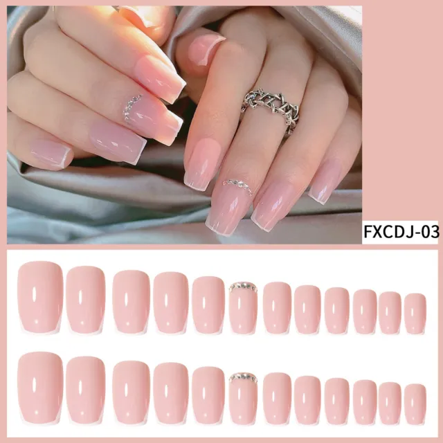 500Pc Coffin Nails Ballerina Fake Nail Tips Full Cover Manicure Design  Acrylic Nails for Women