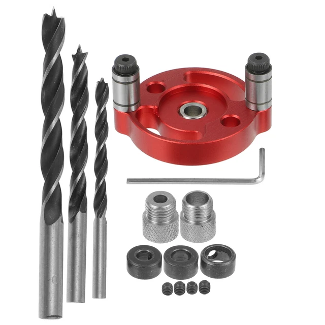 1 Set Pocket Hole Drill Bit Guide Scribe Tool Carpentry Tool And Accessory