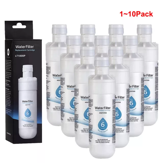 1-10 Pack LG LT1000P/ADQ747935 GF-D706BSL Replacement Refrigerator Water Filter