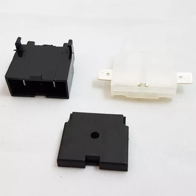 In-Line Standard Blade Fuse Holder White Black Mounting Plate All Types Car Van