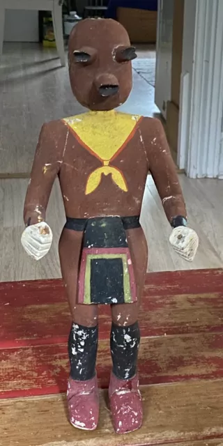 Handmade 14" Hopi American Indian Mud Head Kachina Doll