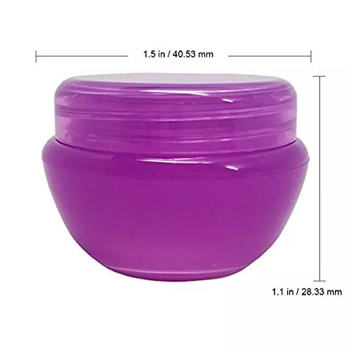 12 Pièces 10G/10ML Rond Violet Cosmétique Échantillon Récipient Pots Avec Inner 2