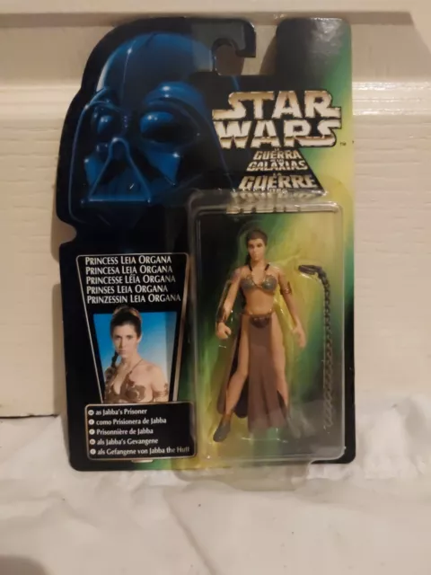 Star Wars Power Of The Force Princess Leia Organa Prisoner Figure Green Tri-Logo