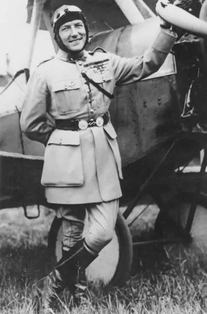 French Pilot Charles Nungesser Circa 1927 Old Photo