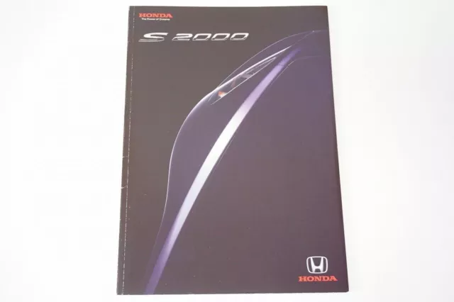 Brochure di vendita di auto originali Honda S2000 AP2 Catalogo Type-S 2008