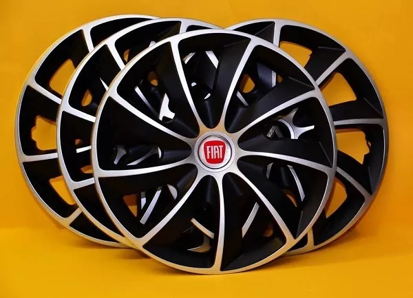 FIAT PUNTO... SET OF 4 x 14" ALLOY LOOK CAR WHEEL TRIMS/COVERS 14 INCH HUB CAPS